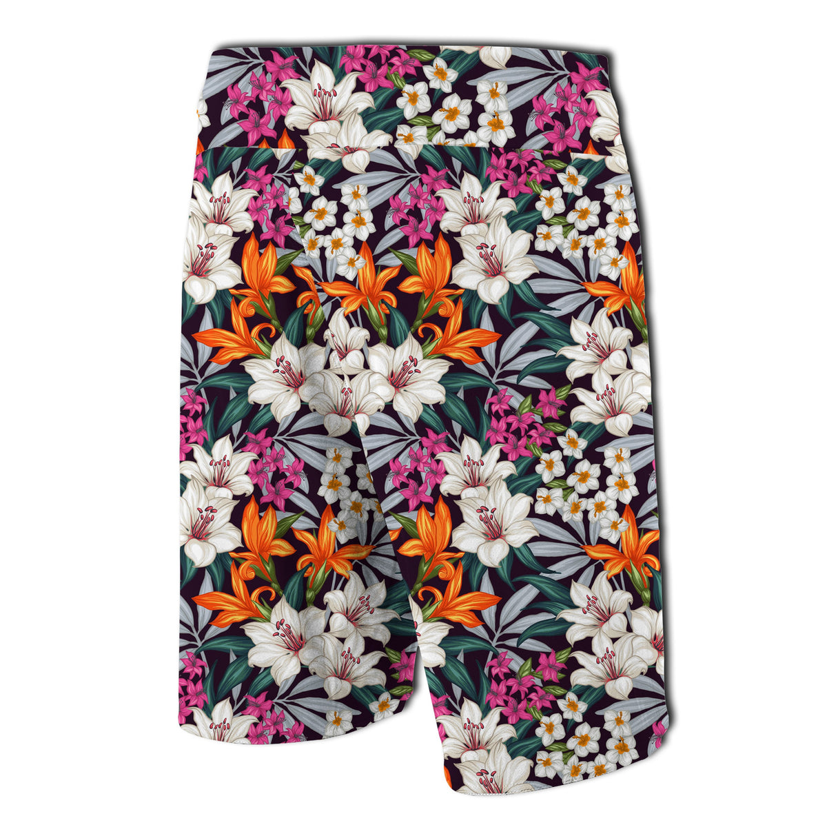 Hawaii Seamless Exotic Pattern With Tropical Leave Board Shorts - Polynesian Pride