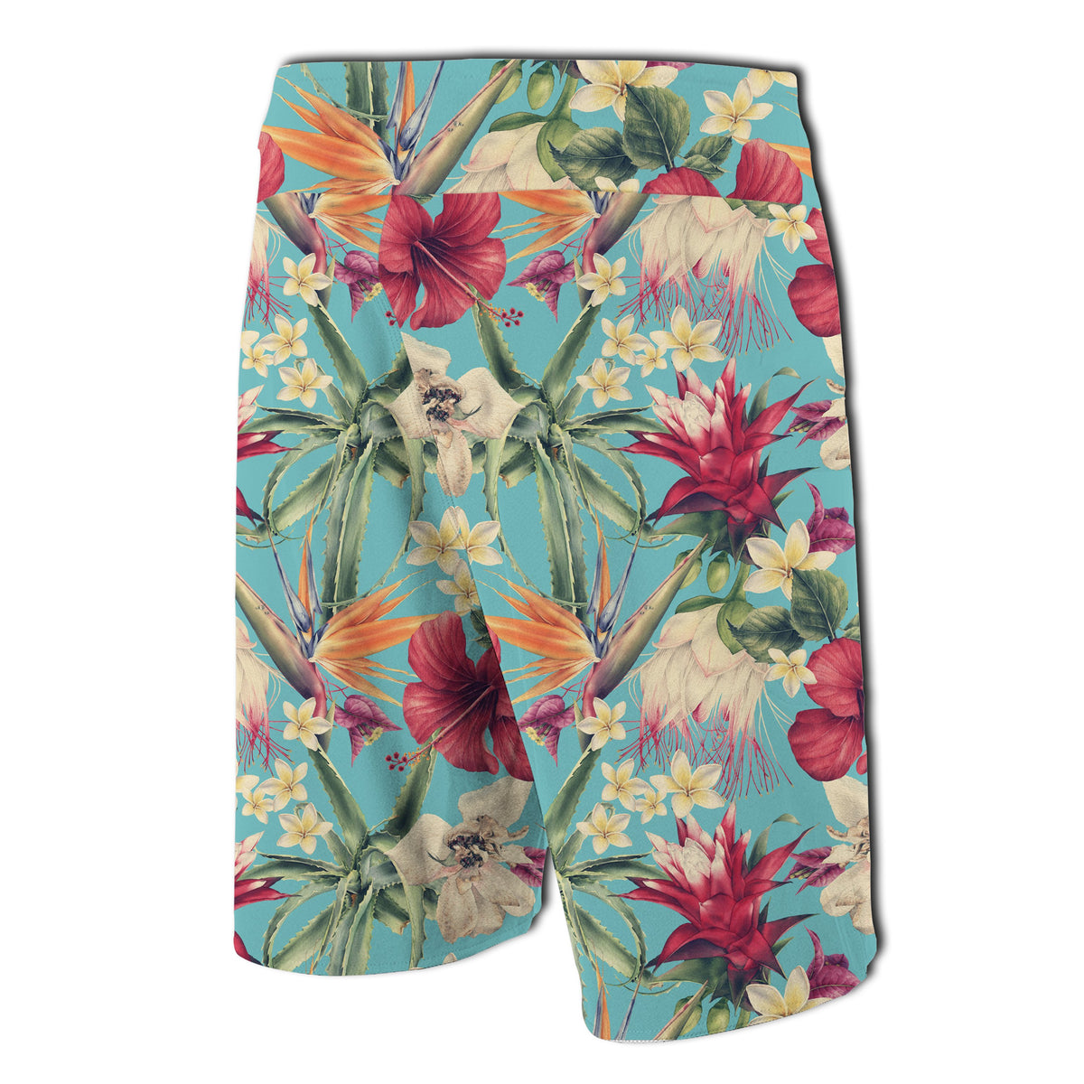 Hawaii Seamless Floral Pattern With Tropical Hibiscus Board Shorts - Polynesian Pride