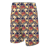 Hawaii Seamless Tropical Flower Plant And Leaf Pat Board Shorts - Polynesian Pride