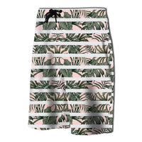 Hawaii Tropical Dark Green Leaves Seamless Board Shorts - Polynesian Pride