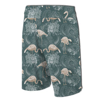 Hawaii Tropical Flamingos And Tropical Plants Board Shorts - Polynesian Pride