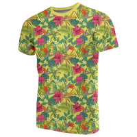 Hawaii Tropical Leaves and Flowers T Shirt - Polynesian Pride
