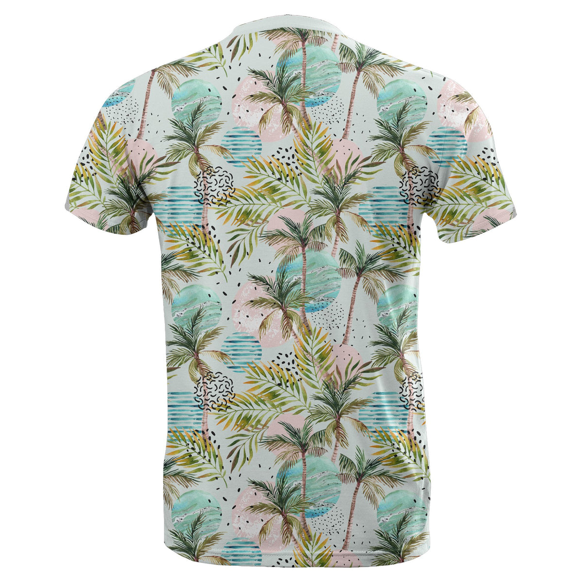Hawaii Tropical Watercolor Palm Tree Leaf T Shirt - Polynesian Pride
