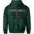 Custom Kakau Blue Hawaii Warrior Football Hoodie - Polynesian Pride