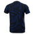 Polynesian Kakau Blue Hawaii Warrior Football T Shirt - Polynesian Pride