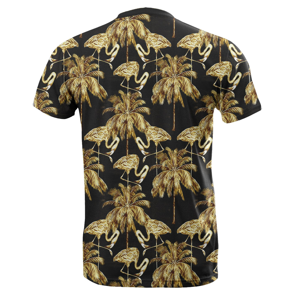 Hawaii Watercolor Flamingos Palm Trees Beautiful Seamless T Shirt - Polynesian Pride