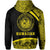 Hawaii Polynesian Zipper Hoodie Yellow Round Style - Polynesian Pride