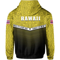 Hawaii Polynesian Hoodie Yellow Mix Style - Polynesian Pride