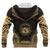 Hawaii Polynesian Chief Custom Zip up Hoodie Gold Version Unisex Gold - Polynesian Pride