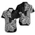 Hawaii Kakau Matching Dress and Hawaiian Shirt Polynesian Flower Tribal Black Version LT9 - Polynesian Pride