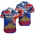 (Custom Personalised) New Zealand ANZAC Day Hawaiian Shirt Grunge Aotearoa Flag and Red Poppy LT9 Blue - Polynesian Pride