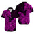 Hawaii Kakau Matching Dress and Hawaiian Shirt Polynesian Flower Tribal Purple Version LT9 - Polynesian Pride