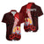 Polynesian Matching Dress and Hawaiian Shirt Tahiti Coat Of Arm with Hibiscus LT9 - Polynesian Pride