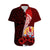 Polynesian Matching Dress and Hawaiian Shirt Tahiti Coat Of Arm with Hibiscus LT9 - Polynesian Pride