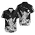 Hawaii Shaka Sign Couple Long Dress and Hawaiian Shirt Black Version LT9 - Polynesian Pride