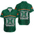 Hawaii Warriors Football Hawaiian Shirt Polynesian Palm and Hibiscus LT9 Green - Polynesian Pride