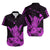 Hawaii Shaka Sign Couple Long Dress and Hawaiian Shirt Purple Version LT9 - Polynesian Pride