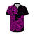 Hawaii Kakau Matching Dress and Hawaiian Shirt Polynesian Flower Tribal Purple Version LT9 - Polynesian Pride