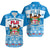 Fiji Masi Tapa Christmas Vibe Hawaiian Shirt LT9 Blue - Polynesian Pride