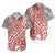 Polynesian Couple Outfits Traditional Polynesian Tribal Tattoo Retro Matching Dress and Hawaiian Shirt Red LT9 - Polynesian Pride