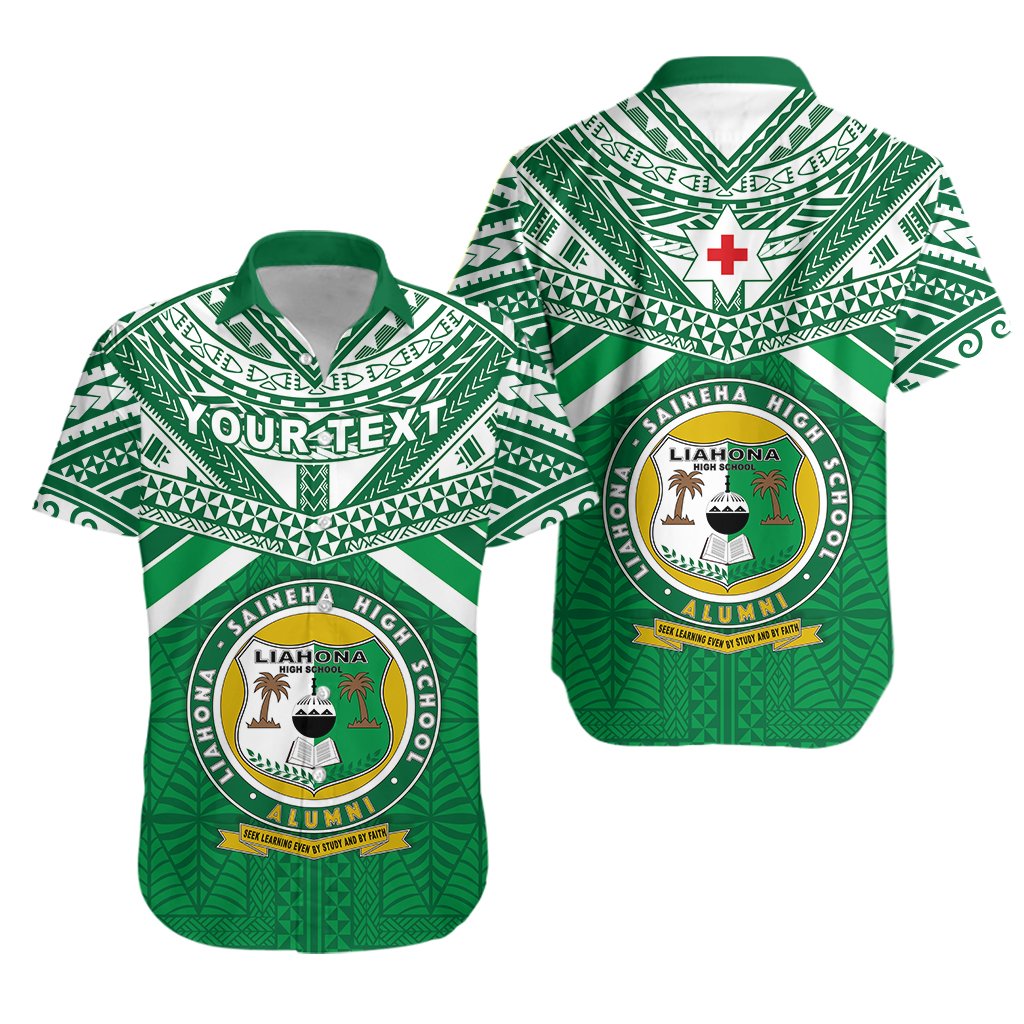 (Custom Personalised) Beloved Liahona High School Hawaiian Shirt Unisex Green - Polynesian Pride