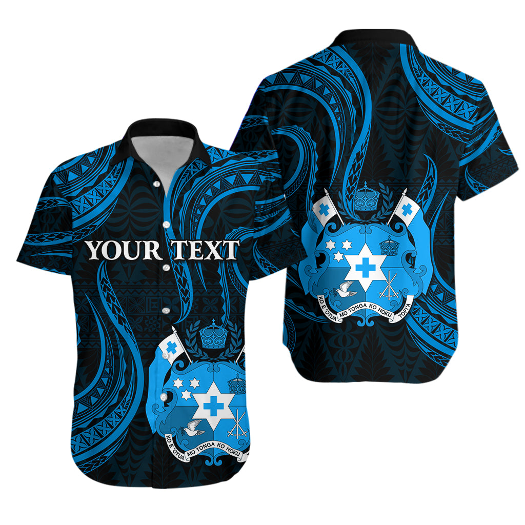 (Custom Personalised) Tonga Pattern Hawaiian Shirt Always Proud Version Blue LT13 Unisex Blue - Polynesian Pride