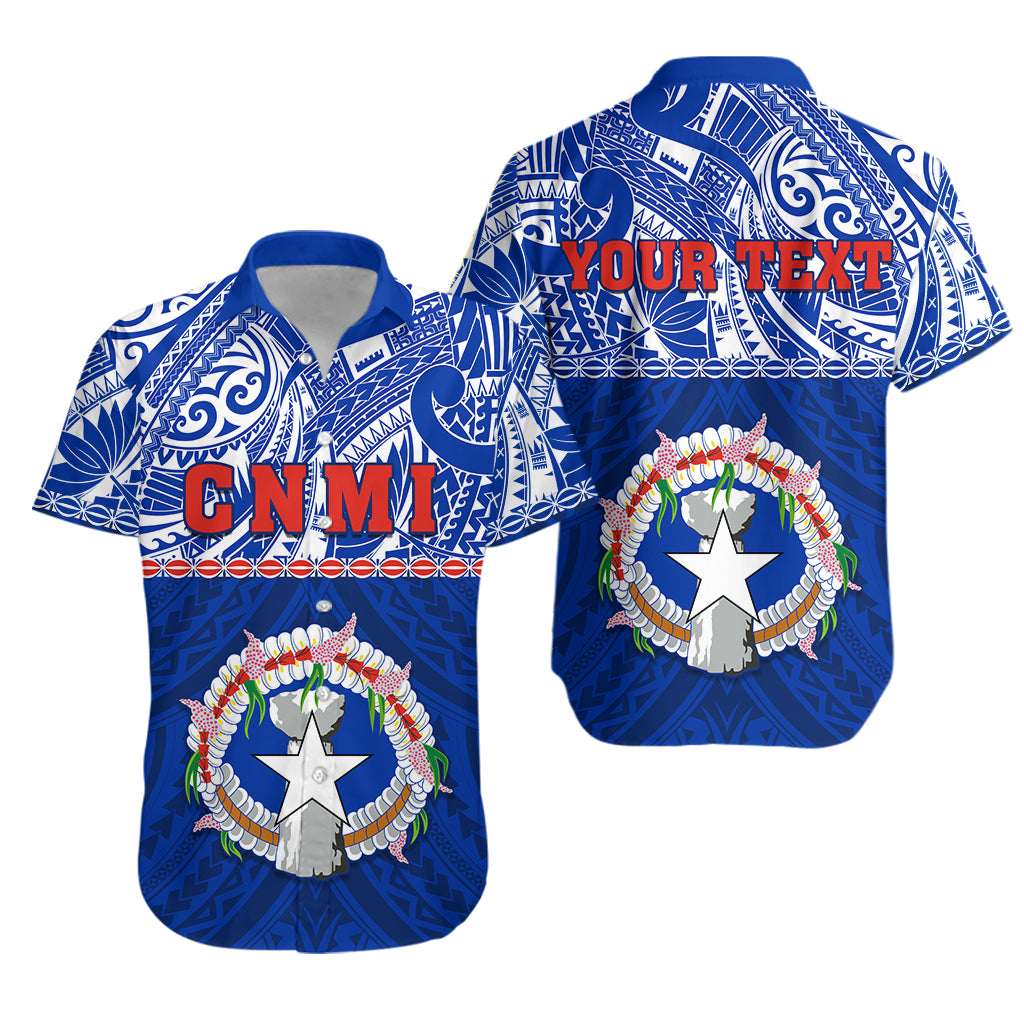 (Custom Personalised) Northern Mariana Islands Hawaiian Shirt - Polynesian CNMI Coat of Arms LT13 Unisex Blue - Polynesian Pride