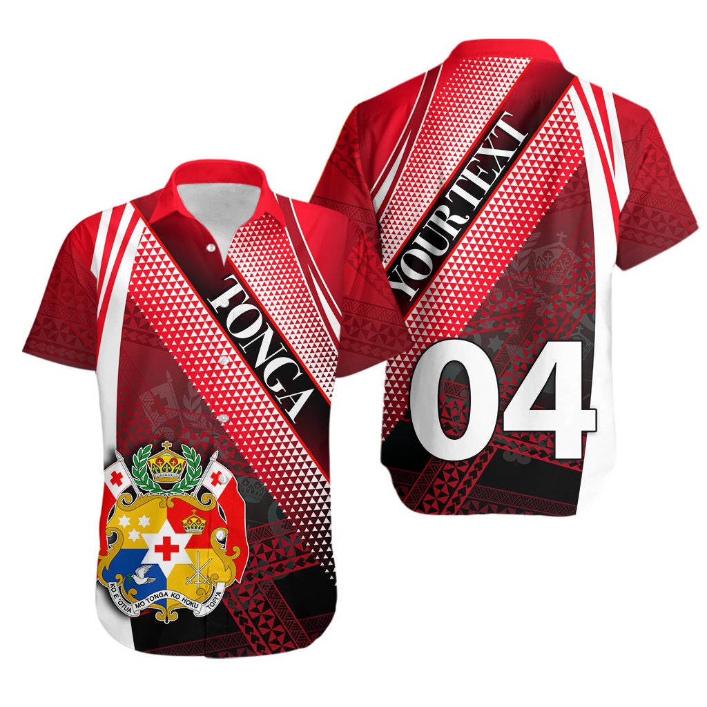 (Custom Personalised)Tonga Hawaiian Shirt Special Line Polynesian Unisex Red - Polynesian Pride