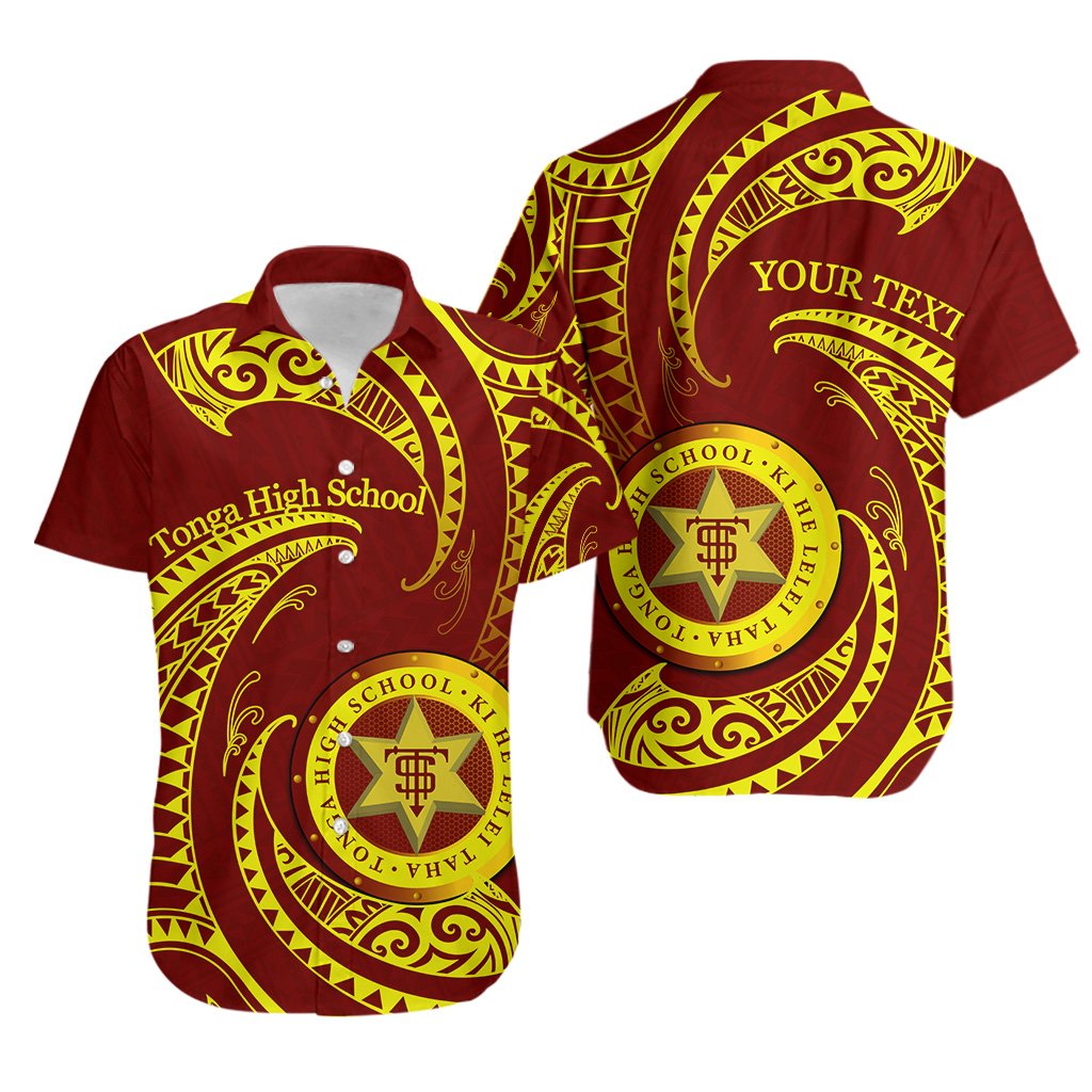 (Custom Personalised)Tonga High School Hawaiian Shirt Special Polynesian No.1 Unisex Brown - Polynesian Pride