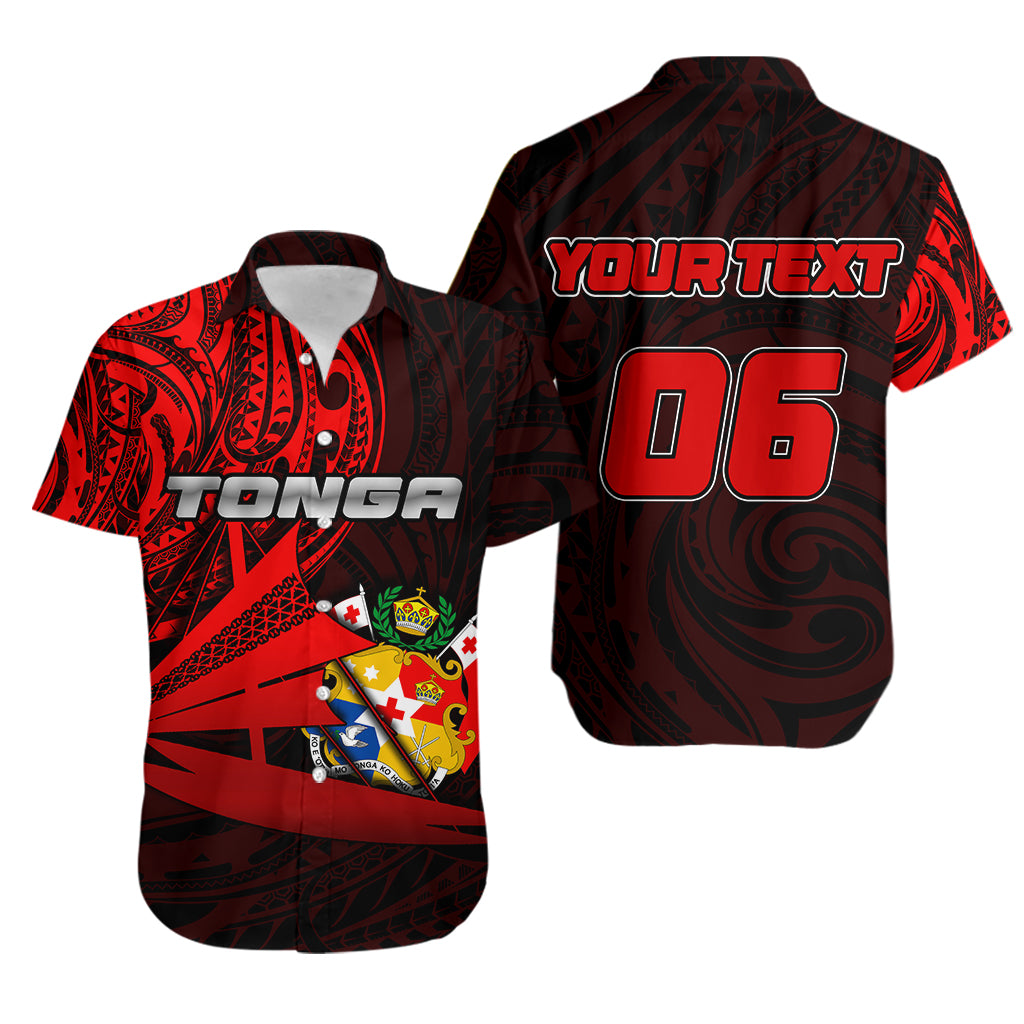 (Custom Personalised And Number) Tonga Hawaiian Shirt Kalia Polynesian NO.1 LT6 Unisex Red - Polynesian Pride