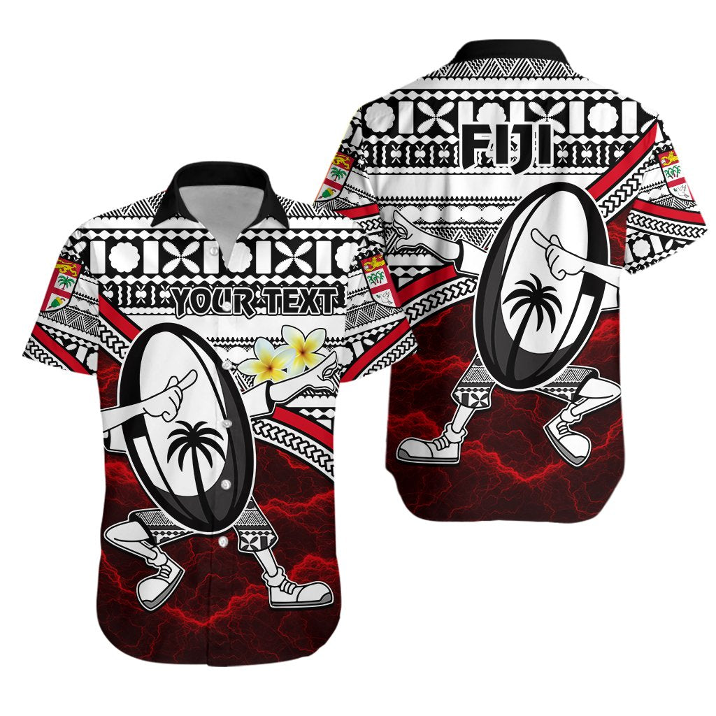 (Custom Personalised) Fiji Rugby Hawaiian Shirt Tapa Cloth Dab Trend Creative Red Unisex Red - Polynesian Pride