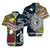 Polynesian Matching Hawaiian Shirt and Dress New Zealand Niue Together Blue LT8 - Polynesian Pride