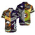 Maori Aboriginal Matching Hawaiian Shirt and Dress New Zealand Australia Together Purple LT8 - Polynesian Pride