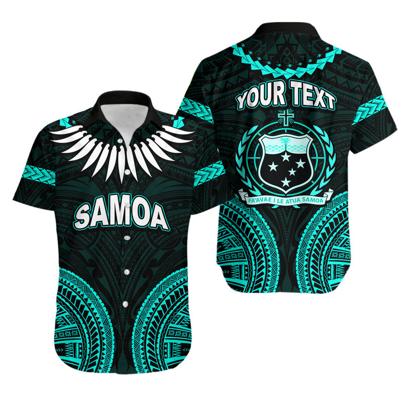 (Custom Personalised) Samoa Ula Nifo Tribal Hawaiian Shirt Green Style LT6 Unisex Green - Polynesian Pride