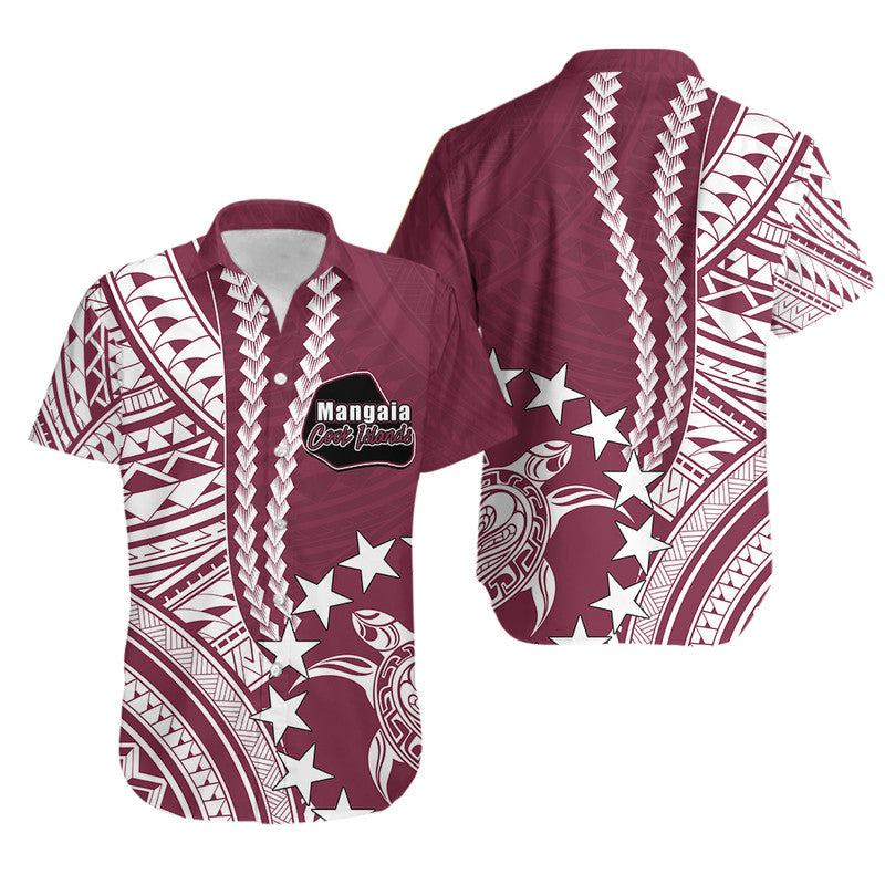 Cook Islands Mangaia Polynesian Hawaiian Shirt LT6 Unisex Maroon - Polynesian Pride