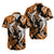 Hawaii Summer Colorful Shark Matching Dress and Hawaiian Shirt Orange LT6 - Polynesian Pride