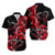 Polynesian Valentine Matching Dress and Hawaiian Shirt Hibiscus Flowers Red Style LT6 - Polynesian Pride