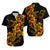 Polynesian Valentine Matching Dress and Hawaiian Shirt Hibiscus Flowers Orange Style LT6 - Polynesian Pride