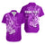 Custom Polynesian Matching Dress And Shirt with Tribal Hammerhead Shark Purple LT6 - Polynesian Pride