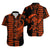 Hawaii Kakau Matching Dress and Hawaiian Shirt Polynesian Warrior Orange LT6 - Polynesian Pride