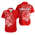 Custom Polynesian Matching Dress And Shirt with Tribal Hammerhead Shark Red LT6 No Dress Art - Polynesian Pride