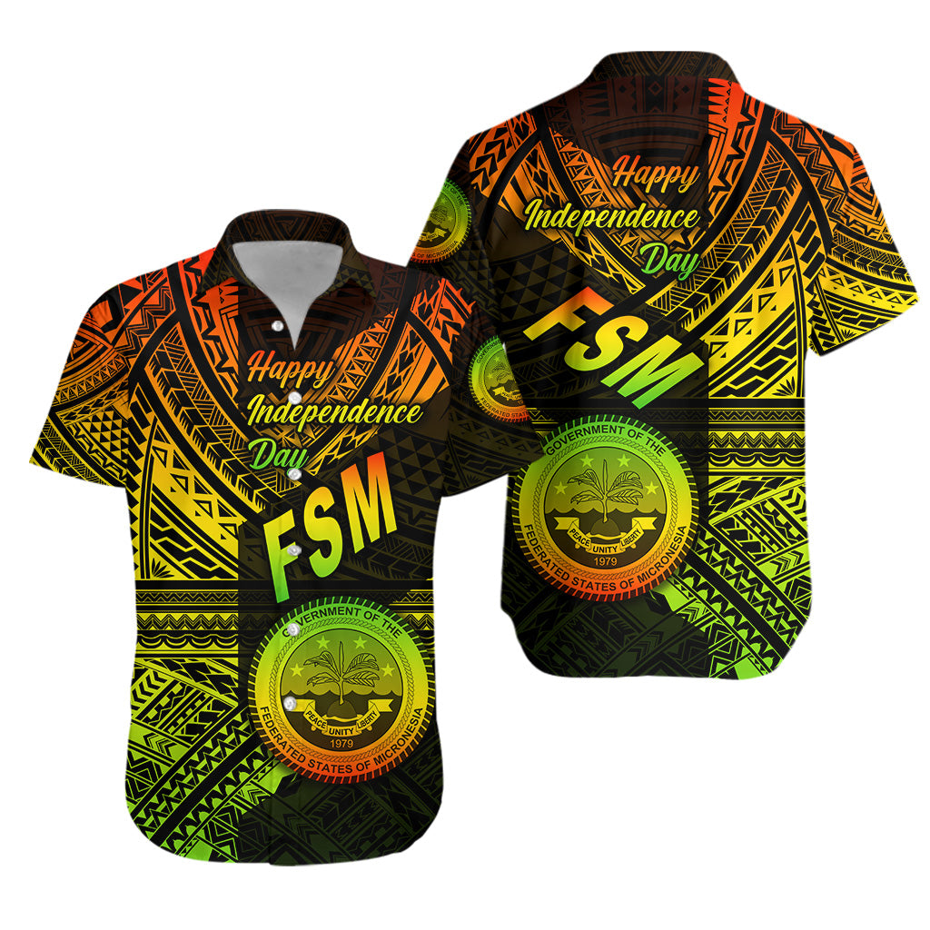 Federated States of Micronesia Hawaiian Shirt FSM Happy Independence Day Original Vibes - Reggae LT8 Unisex Reggae - Polynesian Pride