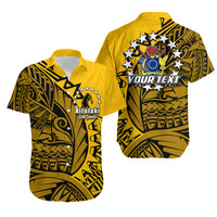 (Custom Personalised)Cook Islands Hawaiian Shirt Aitutaki Polynesian Style LT6 Unisex Yellow - Polynesian Pride