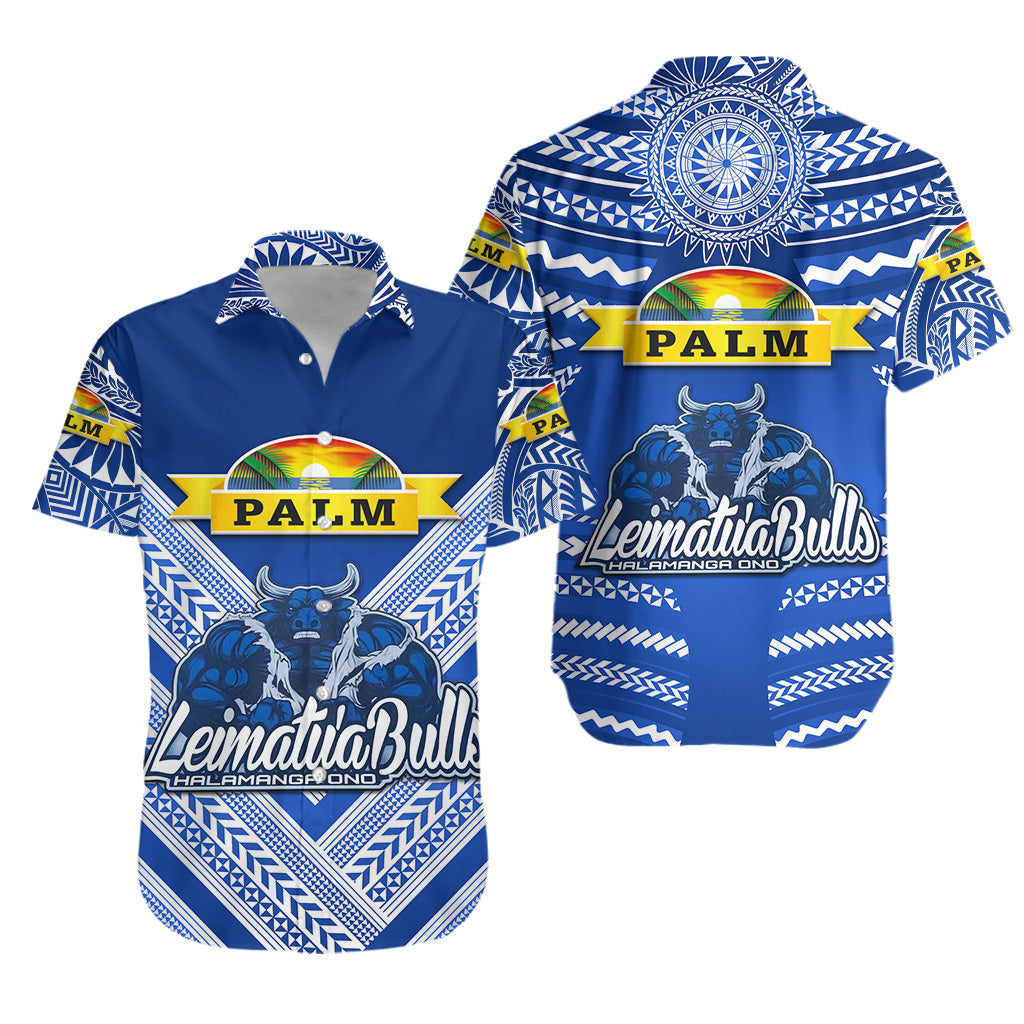 Mate Ma'a Tonga Hawaiian Shirt Leimatu'a Bulls Creative Style - Blue LT8 Unisex Blue - Polynesian Pride