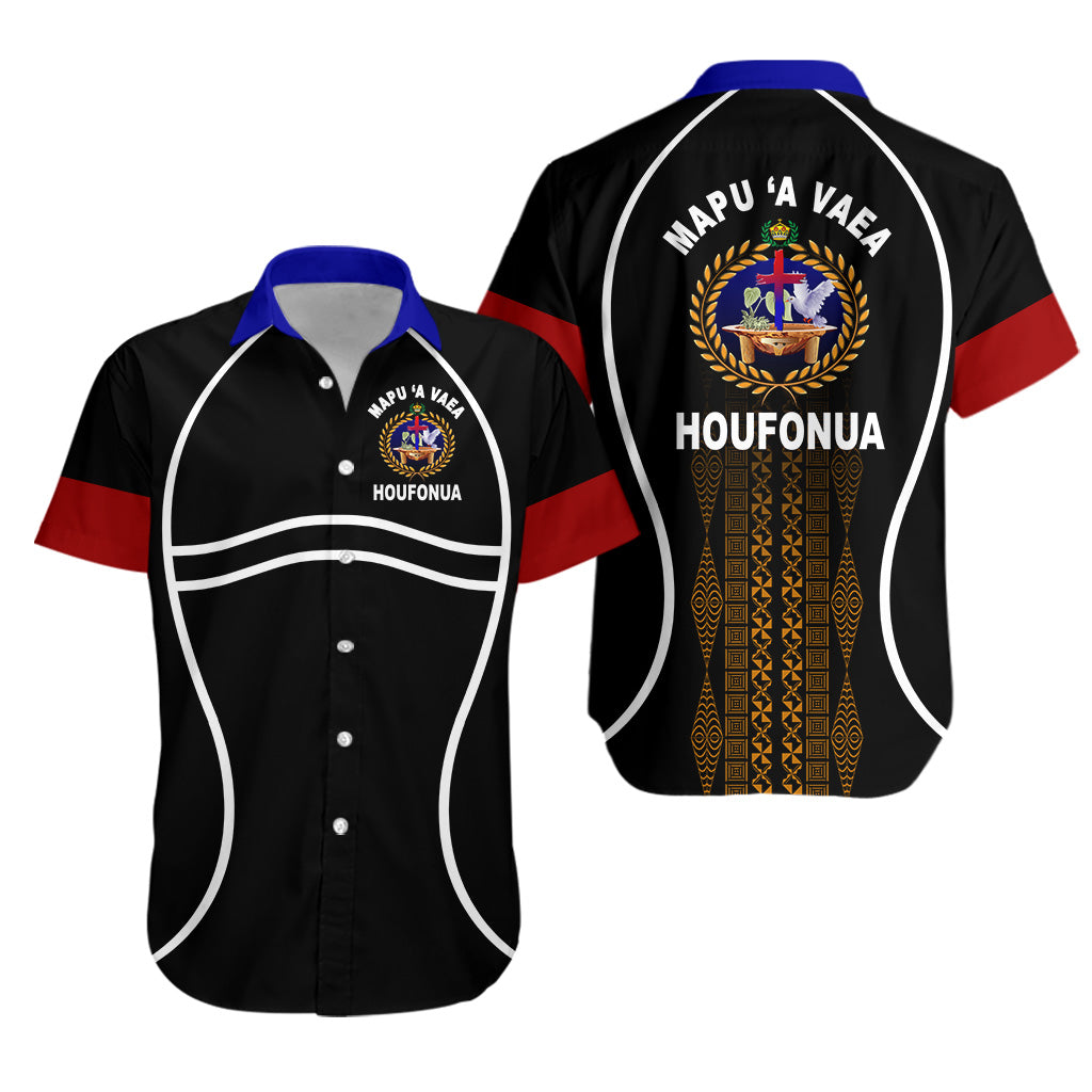 Tonga Mapu A Vaea Hawaiian Shirt Houfonua Original Style LT8 Unisex Black - Polynesian Pride