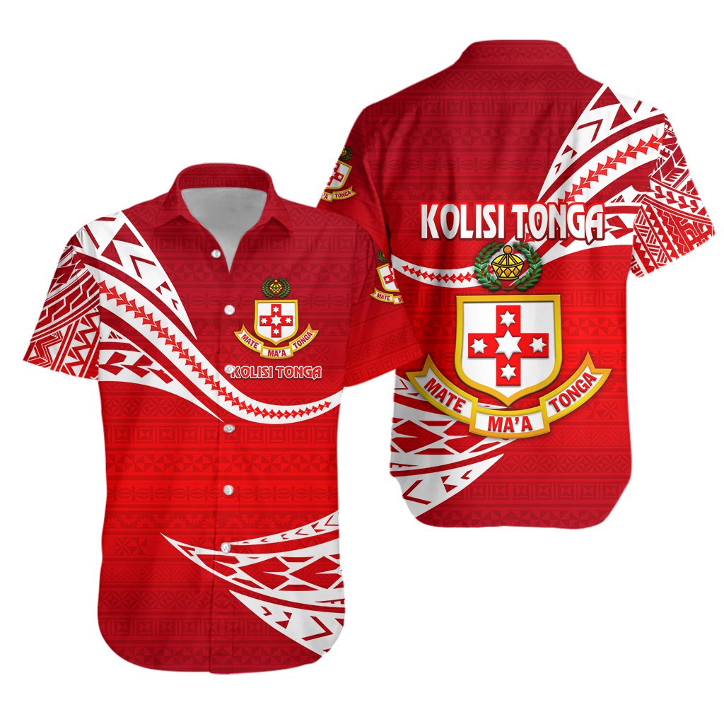 Kolisi Tonga Hawaiian Shirt Mate Ma'a Tonga Unique Version - Red Unisex Red - Polynesian Pride
