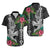 Polynesian Couple Outfits Hawaii Kakau Matching Dress and Hawaiian Shirt Mix Sharks Polynesian Hibiscus LT6 - Polynesian Pride