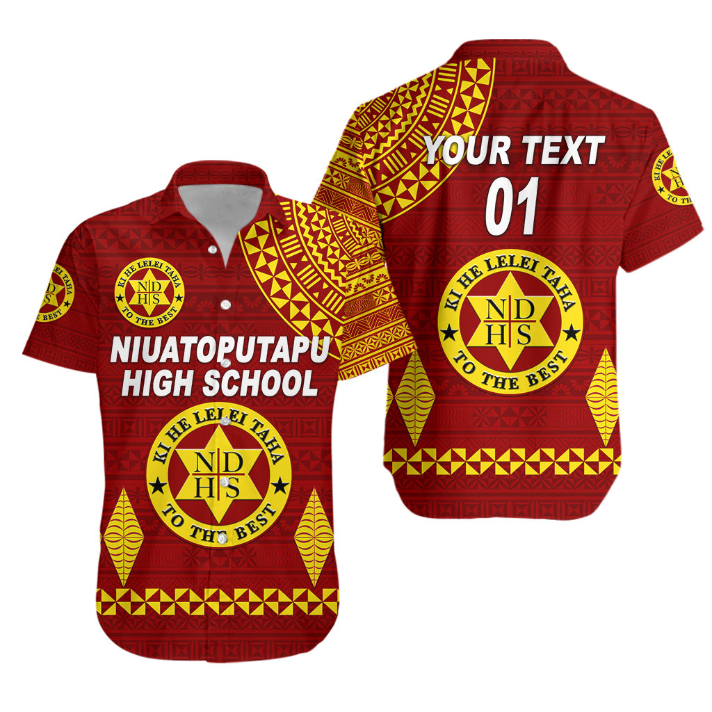 (Custom Personalised) Tonga Niuatoputapu High School Hawaiian Shirt Simple Style, Custom Text And Number LT8 Unisex Maroon - Polynesian Pride