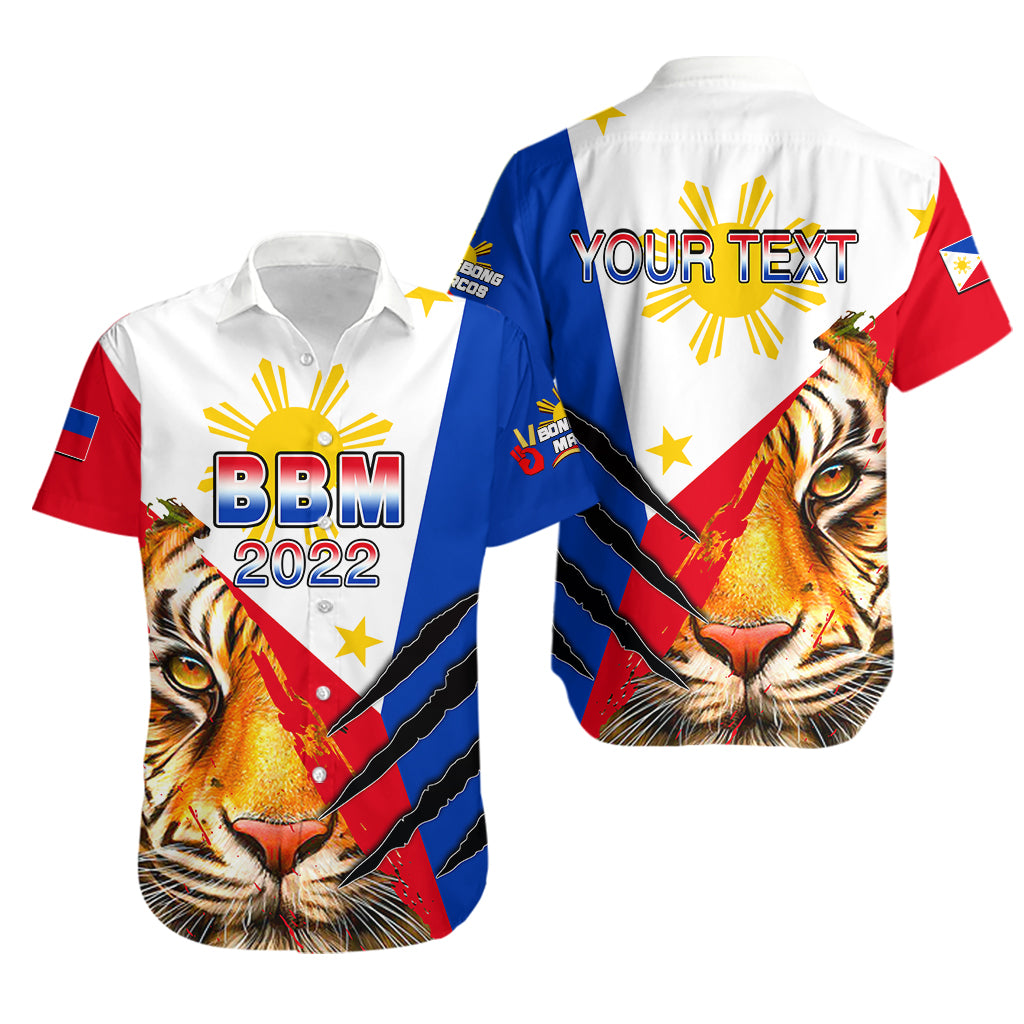 (Custom Personalised) Philippines Hawaiian Shirt BBM 2022 Tiger Of The North LT6 Unisex Blue - Polynesian Pride