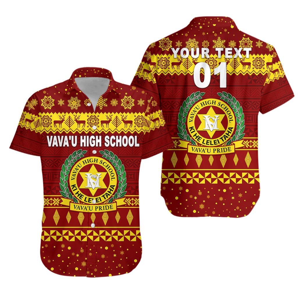 (Custom Personalised) Vava'u High School Christmas Hawaiian Shirt Simple Style - Maroon LT8 - Polynesian Pride